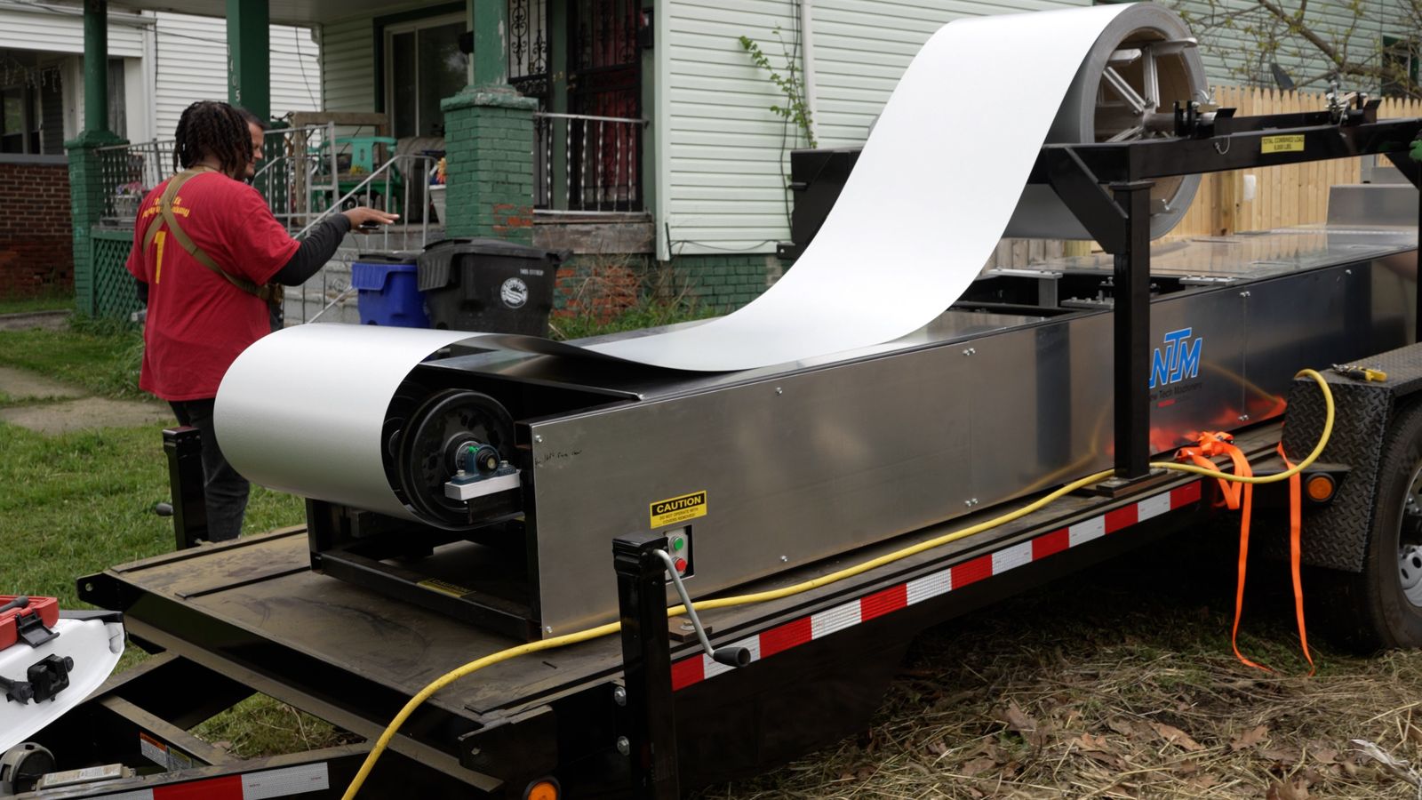 Roll-A-Rack equipment at the Cleveland sample installation