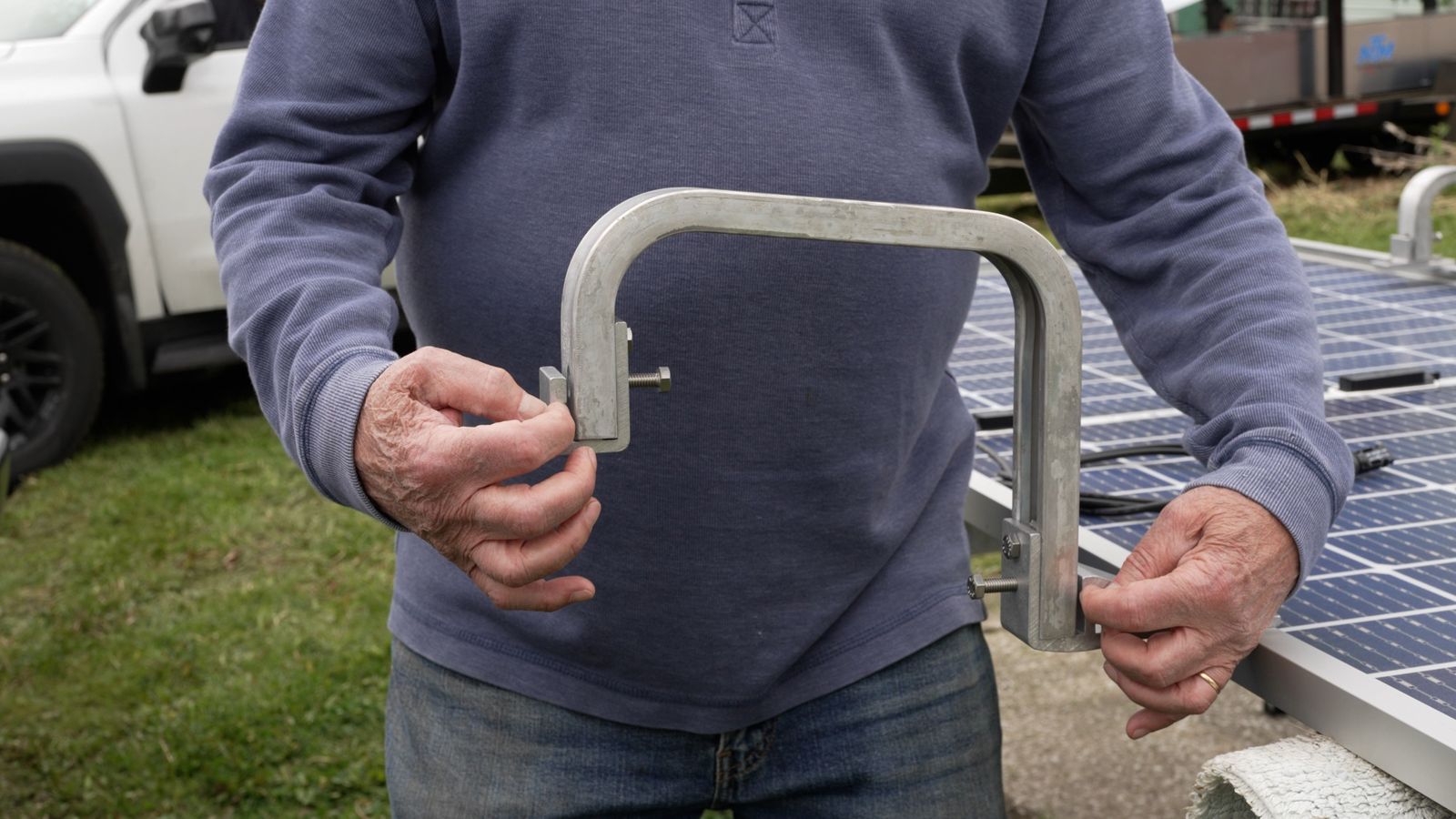 Roll-A-Rack hardware at the Cleveland sample installation